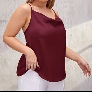 Satin cami top  V neck